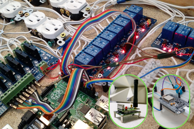 Prototipo de un circuito electrónico.